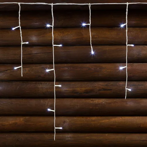 Xmas King XmasKing LED krápník 7,7x0,6m 180 LED 24V venkovní, 8 programů studená bílá rampouchy