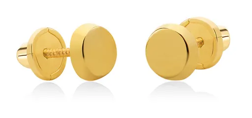 Brilio Minimalistické náušnice ze žlutého zlata 14/191.001/17