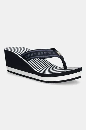 Žabky Tommy Hilfiger TH STRIPES WEDGE BEACH SANDAL