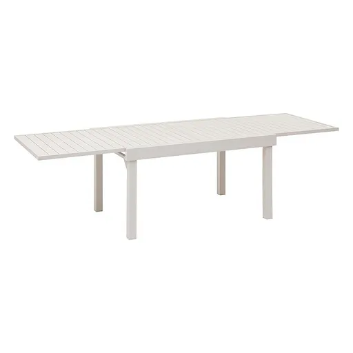 DEOKORK Hliníkový stůl VALENCIA 135/270x90 cm (ivory)