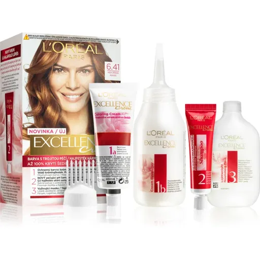 L’Oréal Paris Excellence Creme barva na vlasy odstín 6.41 1 ks