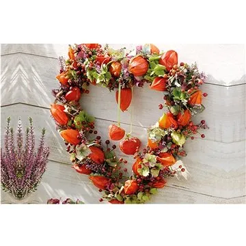 Goba plastové Lampionové srdce (1000643)