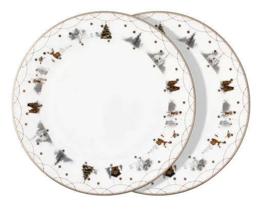 Talíř Story 25 cm, 2 ks kolekce Julemorgen - Wik & Walsøe