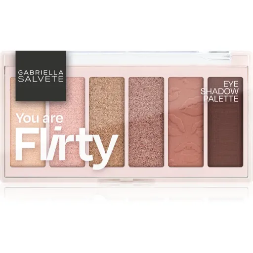 Gabriella Salvete Eyeshadow 6 Shades Palette paleta očních stínů odstín You are Flirty 12 g