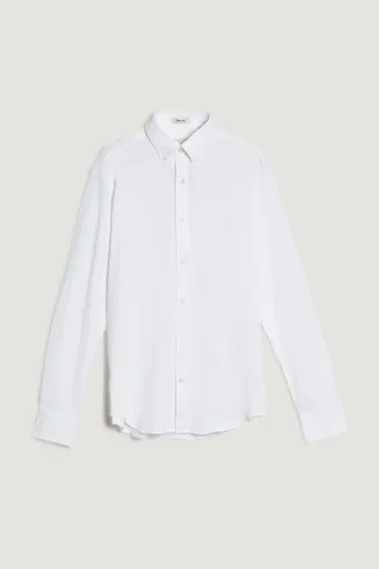 KOŠILE GANT REG JERSEY PIQUE STRETCH SHIRT WHITE