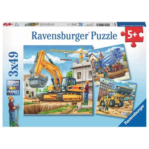 Ravensburger Puzzle Velká nákladní vozidla 3x49 dílků