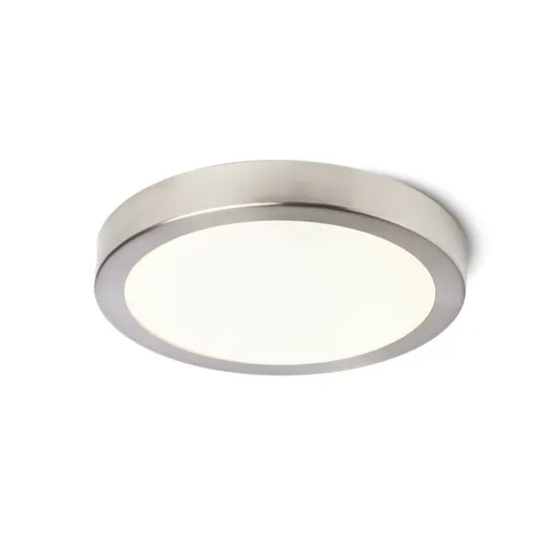 RED - DESIGN RENDL RENDL BARRY LED přisazené svítidlo, koupelnová IP44 matný nikl R14548