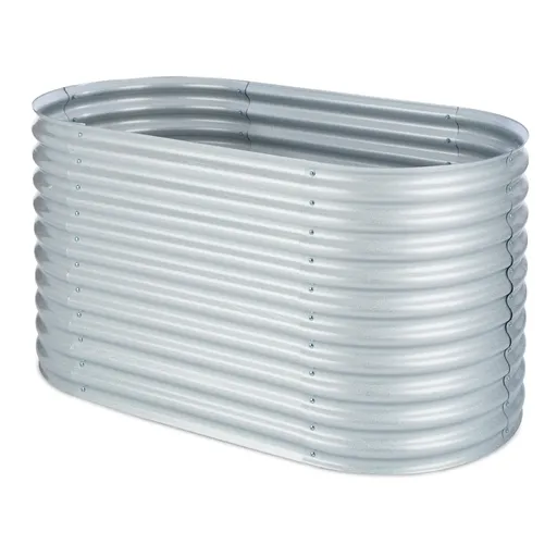 Blumfeldt High Grow, vyvýšený záhon, 1.6 m, pozinkovaný hliník, stříbrný