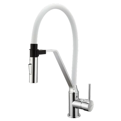 INVENA Dřezová baterie s magnetickým držákem, bílá BZ-30-L02-C