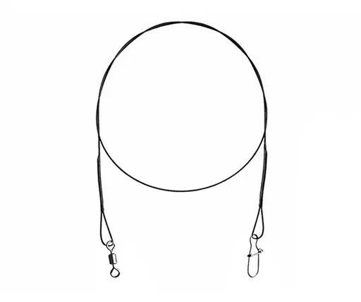 Delphin Titanové lanko 1x7 Bomb! s obratl. a karab. 2ks - 35cm/12kg,Delphin Titanové lanko 1x7 Bomb! s obratl. a karab. 2ks - 35cm/12kg