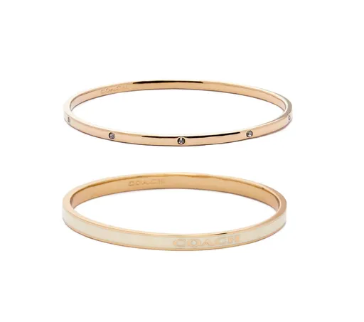 Coach Sada pozlacených pevných náramků 37463839GLD100