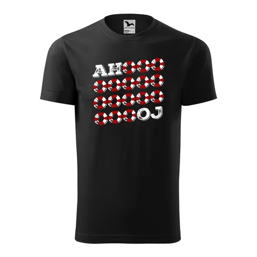 Bontis Tričko s potiskem "Ahoooj" - Černá | L
