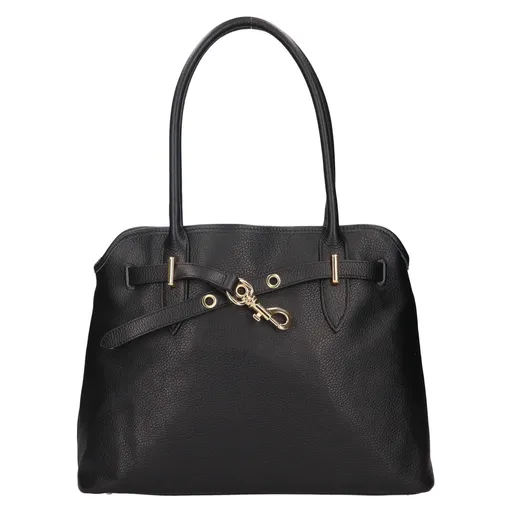 Dámská kožená kabelka Italia Sára - černá