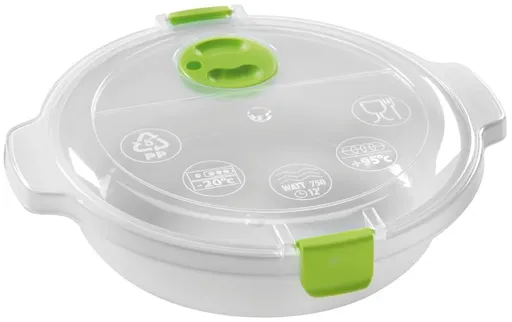 Plastová dóza do mikrovlnné trouby HEIDRUN s víkem 0,7l Varianta: TAUPE