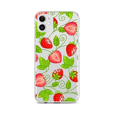 TopQ iPhone 12 silikon Strawberries 55300 (Sun-55300)