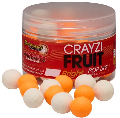 Starbaits Plovoucí boilies Pop Up Bright Crayzi Fruit 50g,Starbaits Plovoucí boilies Pop Up Bright Crayzi Fruit 50g