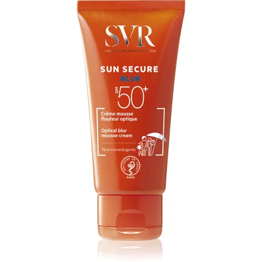 SVR Sun Secure Blur ochranná pěna pro sjednocení tónu pleti SPF 50+ 50 ml