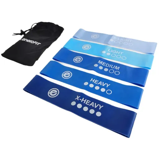 Sada odporových gum na cvičení 5v1 ENERO FIT