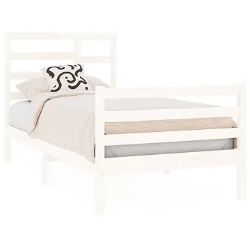 Rám postele bílý masivní dřevo 90 × 190 cm Single, 3105826 (3105826)