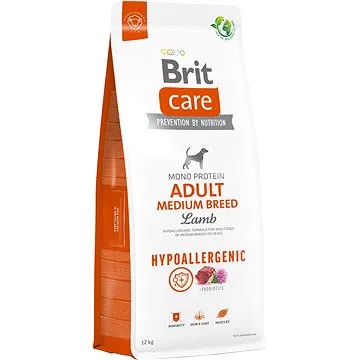 Brit Care Dog Hypoallergenic s jehněčím Adult Medium Breed 12 kg (8595602559015)