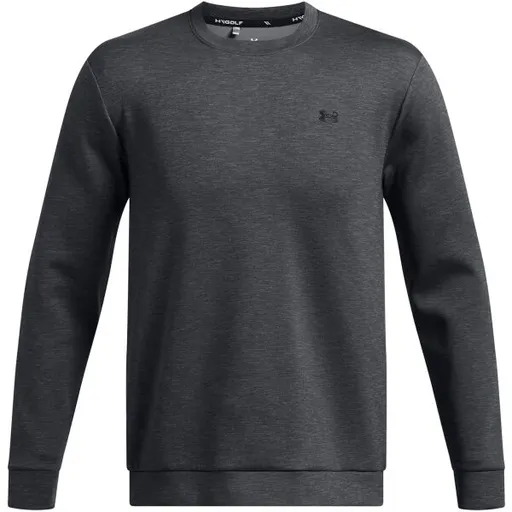 Under Armour DRIVE MIDLAYER CREW Pánská mikina, tmavě šedá, velikost M