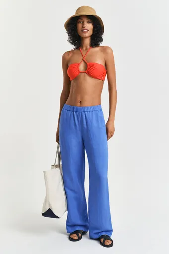 KALHOTY GANT REL LINEN BLEND PULL ON PANTS PERFECT BLUE