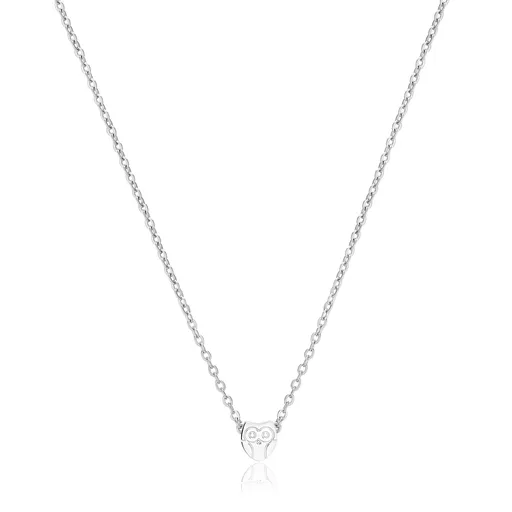 S'Agapõ Ocelový náhrdelník Sova Click SCK254