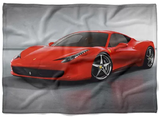 IMPAR Fleecová deka Ferarri 150x120 cm (Rozměr : 150 x 120 cm, Podšití beránkem: NE)