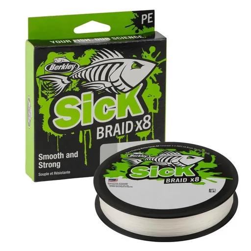 Berkley Šňůra Sick Braid White 150m,Berkley Šňůra Sick Braid White 150m