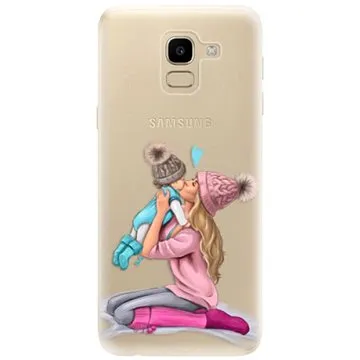 iSaprio Kissing Mom - Blond and Boy pro Samsung Galaxy J6 (kmbloboy-TPU2-GalJ6)
