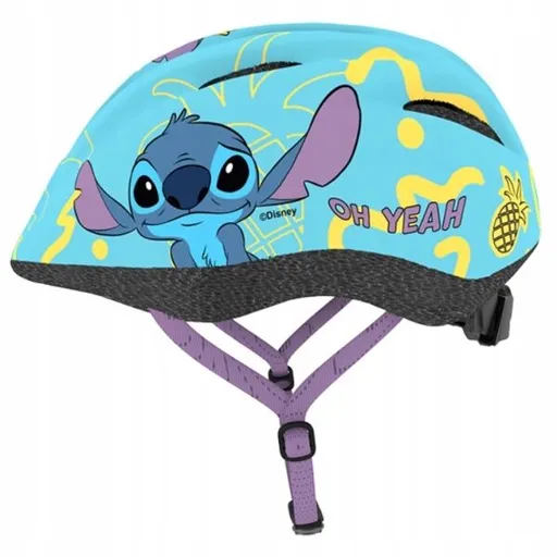 Disney STITCH Dětská cyklistická přilba, světle modrá, velikost