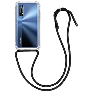 TopQ Realme 7 silikon s černou šňůrkou průhledný 61219 (Sun-61219)