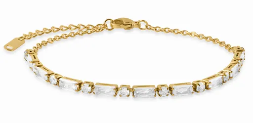 Troli Okouzlující pozlacený náramek s krystaly