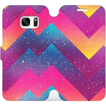 Flipové pouzdro na mobil Samsung Galaxy S7 Edge - V110S Barevné klikyháky (5903226133314)