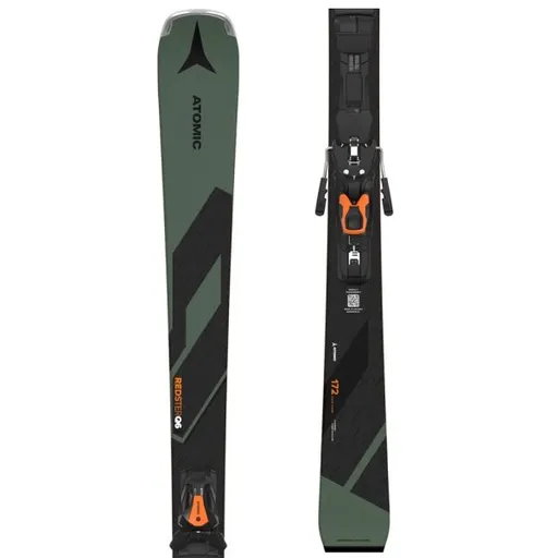 Atomic REDSTER Q6 + MI12 GW Sjezdové lyže, tmavě zelená, velikost
