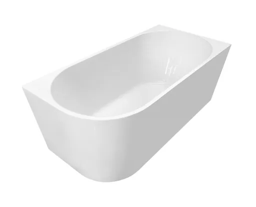 AQUALINE TIBERA R rohová stojící vana, 140x70cm, bílá E1055