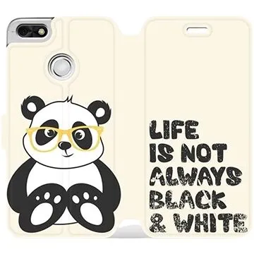 Flipové pouzdro na mobil Huawei P9 Lite mini - M041S Panda - life is not always black and white (5903226048984)