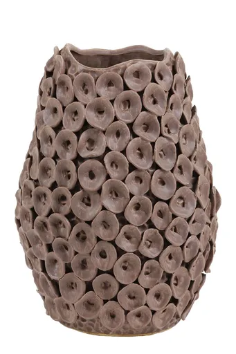 Hnědá váza Deco Mosa - Ø 26,5*35 cm Light & Living