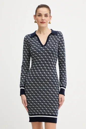 Šaty z vlněné směsi Guess AUBREY