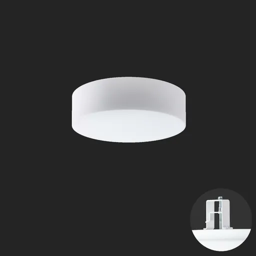 OSMONT ERI63095 ERIS V2 stropní/nástěnné skleněné polovestavné svítidlo bílá IP44 2700-6500 K 18W LED