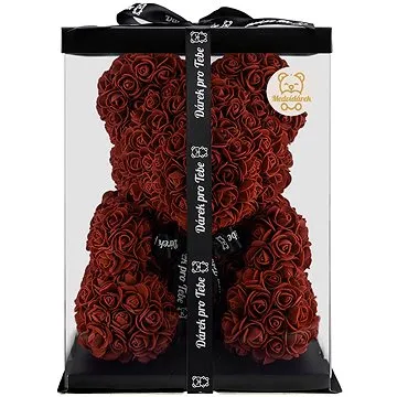 Medvídárek BIG Classic 35cm dárkově balený - tmavě červený (0702338309977)