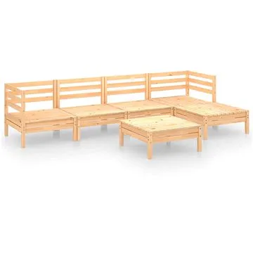 6dílná zahradní sedací souprava masivní borovice, 3082682 (3082682)