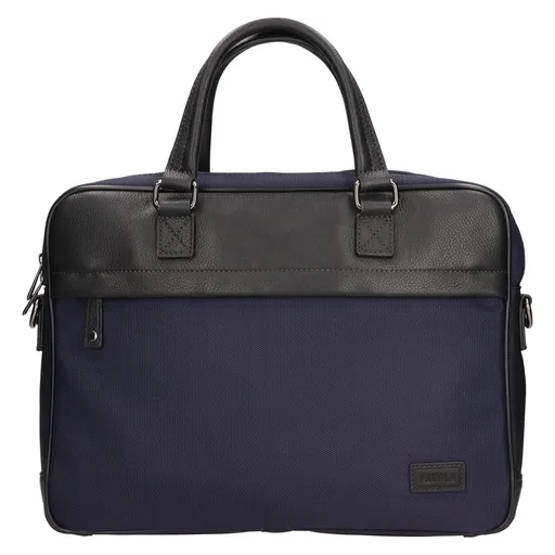 Pánská pracovní taška na notebook Fagola Dios - černo-modrá