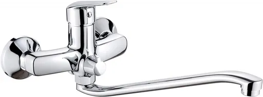 DEANTE Boro chrom Umyvadlová baterie nástěnná, s prodlouženým výtokem připojení hadice BMO_056M
