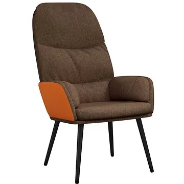 Relaxační křeslo hnědé textil, 341015 (341015)