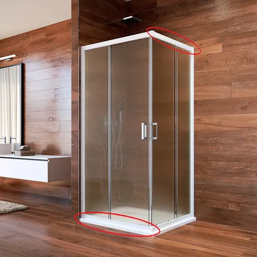 Mereo Vodící profil pro CK608A..K, 90cm, spodní levý, horní pravý, bílý CKND163K1