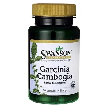 Swanson Garcinia Cambogia 5:1 Extract, 80mg, 60 kapslí (87614115788)