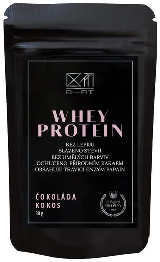 B-Fit Club Whey protein Exclusive Čokoláda - Kokos 30 g