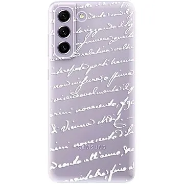 iSaprio Handwriting 01 - white pro Samsung Galaxy S21 FE 5G (hawri01w-TPU3-S21FE)