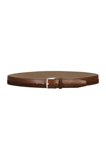 OPASEK GANT LEATHER SUEDE MIXED BELT MAHOGANY BROWN